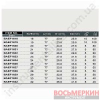 Головка торцевая длинная 1/2 22мм 12-гранная BAEF1622 TOPTUL