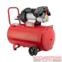 Компрессор 100 л 3 кВт 220 В 10 атм 420 л/мин 2 цилиндра PT-0008 Intertool