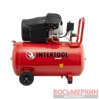 Компрессор 100 л 2,23 кВт 220 В 10 атм 354 л/мин 2 цилиндра PT-0005 Intertool