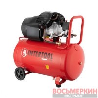 Компрессор 100 л 2,23 кВт 220 В 10 атм 354 л/мин 2 цилиндра PT-0005 Intertool