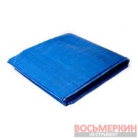 Тент синий полиэтиленовый плотностью 65г/м2 с проушинами и двусторонней ламинацией 4 х 5м AB-0405 Intertool