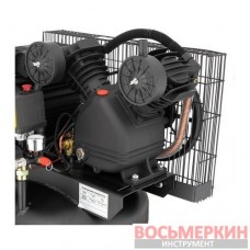 Компрессор 100 л вертикальный 3 кВт 220 В 10 атм 500 л/мин 2 цилиндра PT-0017 Intertool