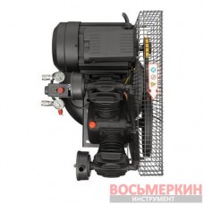 Компрессор 100 л вертикальный 3 кВт 220 В 10 атм 500 л/мин 2 цилиндра PT-0017 Intertool