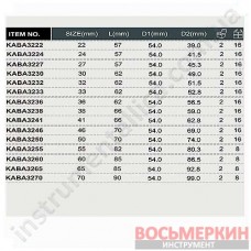 Головка торцевая ударная 1 24мм KABA3224 TOPTUL