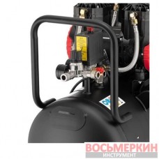 Компрессор 50 л 2x1.1кВт 220В 8атм 400 л/мин 2800 об/мин безмасляный 4 цилиндра PT-0030 Intertool