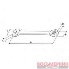 Ключ комбинированный трещоточный с реверсом 13мм W60113 Jonnesway