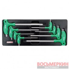 Набор ключей TORX с ручкой L-обр. (в ложементе) GAAT0804 TOPTUL