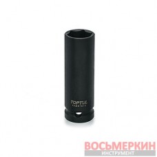 Головка 19 мм ударная длинная тонкостенная 1/2 для шиномонтажа KABX1619 Toptul