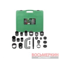 Съемник сайлентблоков и подшипников с набором оправок 21 предмет в кейсе RF-921T2 RockForce