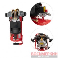 Компрессор 50л 8атм 420л/мин 220В PT-0007 Intertool 3кВт 4HP 2 цилиндра
