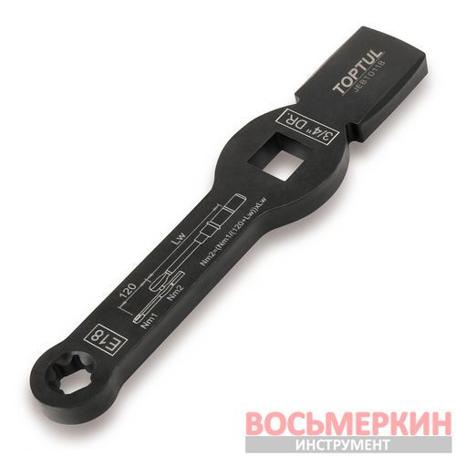 Ключ ударный 3/4 E18 для тормозного суппорта MAN TGL TGM JEBT0118 Toptul Ключ ударный 3/4 E18 для тормозного суппорта MAN TGL TGM JEBT0118 Toptul