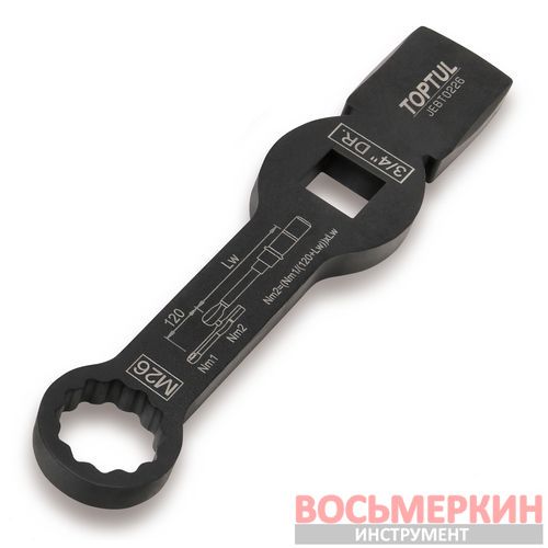 Ключ ударный 3/4 M26 для тормозного суппорта DAF XF XF95 XF105 XF106 JEBT0226 Toptul Ключ ударный 3/4 M26 для тормозного суппорта DAF XF XF95 XF105 XF106 JEBT0226 Toptul