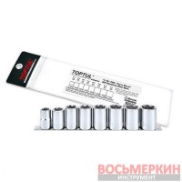 Набор головок Torx Plus EP 1/2 EP18-EP32 8 единиц GAAG0810 Toptul