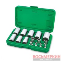 Набор головок Torx Plus EP 1/4 3/8 1/2 EP6-EP32 15 единиц GAAI1501 Toptul