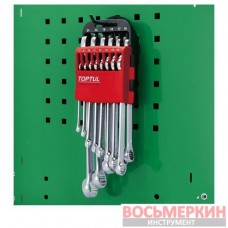 Набор ключей комбинированных 7-24 мм 14 единиц на холдере красный GSAB1402 Toptul