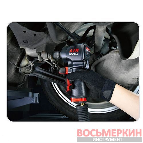 Пневмогайковерт 1/2 900 Nm 10000об/мин 1,37кг супер-короткий Super Duty KAAQ1665 Toptul Пневмогайковерт 1/2 900 Nm 10000об/мин 1,37кг супер-короткий Super Duty KAAQ1665 Toptul