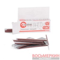 Комплект гвоздей 12мм упак.1000шт., под пистолет RT-0172 Intertool