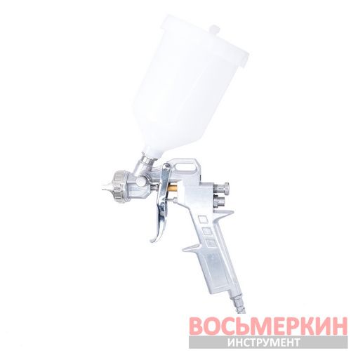Краскопульт пневматический тип HP верхний пластиковый бачок диаметр форсунки 1,5 мм S-990P-AIRKRAFT-1.5 Airkraft Краскопульт пневматический тип HP верхний пластиковый бачок диаметр форсунки 1,5 мм S-990P-AIRKRAFT-1.5 Airkraft