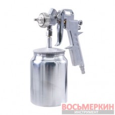 Краскопульт пневматический тип HP нижний металлический бачок диаметр форсунки 1,5 мм S-990S-AIRKRAFT-1.5 Airkraft Краскопульт пневматический тип HP нижний металлический бачок диаметр форсунки 1,5 мм S-990S-AIRKRAFT-1.5 Airkraft