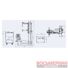 Шиномонтажный стенд для грузовых колес 380В LC585 380V Bright