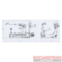 Шиномонтажный стенд для колес грузовых автомобилей 220В LC587 220V Bright