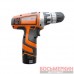 Шуруповерт STORM Li-Ion, 12В, 2 скорости, 0-400/0-1200 об/мин, 2 аккум. WT-0322 Intertool