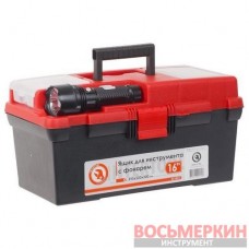 Ящик для инструмента c фонарем 16 395 мм х 220 мм х 200 мм BX-0017 Intertool