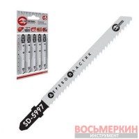 Полотно пильное для лобзика рабочая длина 75 мм, расстояние между зубьями 2,5 мм для работы SD-5997 Intertool