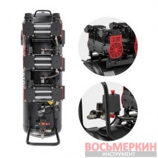 Компрессор 100 л 3х1.5 кВт 220 В безмасляный 6 цилиндров PT-0039 Intertool