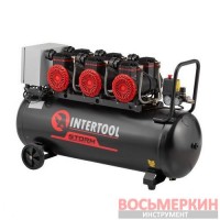 Компрессор 100 л 3х1.5 кВт 220 В безмасляный 6 цилиндров PT-0041 Intertool