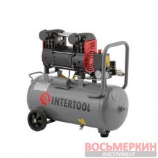 Компрессор 24 л 1.5 кВт 220 В безмасляный 2 цилиндра PT-0032 Intertool