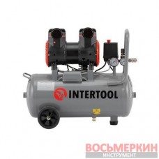 Компрессор 24 л 1.5 кВт 220 В безмасляный 2 цилиндра PT-0033 Intertool