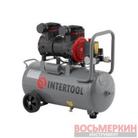 Компрессор 24 л 1.5 кВт 220 В безмасляный 2 цилиндра PT-0033 Intertool