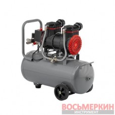 Компрессор 24 л 1.5 кВт 220 В безмасляный 2 цилиндра PT-0033 Intertool