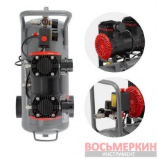 Компрессор 24 л 1.5 кВт 220 В безмасляный 2 цилиндра PT-0033 Intertool
