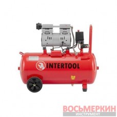 Компрессор 50 л 0.75 кВт 220 В безмасляный 2 цилиндра PT-0025 Intertool