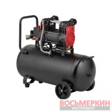 Компрессор 50 л 1.5 кВт 220 В безмасляный 2 цилиндра PT-0034 Intertool