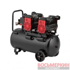 Компрессор 50 л 2х1.5 кВт 220 В безмасляный 4 цилиндра PT-0037 Intetool