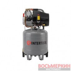Компрессор 80 л вертикальный 2.2 кВт 220 В 8 атм 354 л/мин 2 цилиндра PT-0018 Intertool