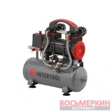 Компрессор 9 л 0.75 кВт 220 В безмасляный 2 цилиндра PT-0015 Intertool