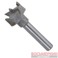 Фреза Форстнера 25 мм хвостовик 8 мм для дверных петель SD-0492 Intertool