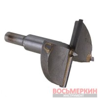 Фреза Форстнера 35 мм хвостовик 8 мм для дверных петель с ограничителем SD-0495 Intertool