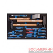 Отвертки и молотки для тележки 17 единиц EVA FOAM 9-91217MRV King Tony