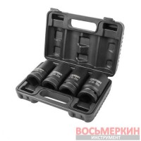 Головки ударные 1 6 гранные глубокие набор 4 предмета FK-8041-5MPB ForceKraft