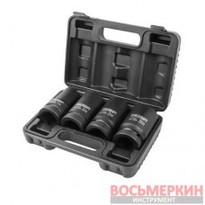 Головки ударные 1 6 гранные глубокие набор 4 предмета FK-8041-5MPB ForceKraft