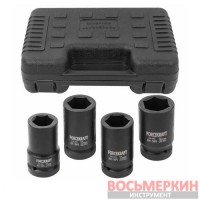 Головки ударные 1 6 гранные глубокие набор 4 предмета FK-8041-5MPB ForceKraft