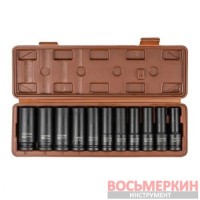 Набор ударных глубоких головок 11 предметов 1/2 6-граней FT-4117-5MPB Forstime