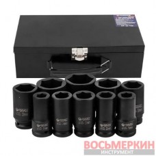 Набор головок ударных 3/4 10 предметов 6 гранных F-6108-5MPB Forsage