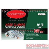Хомут червячный металлический 30-45 мм 50шт RF-30-45 RockForce