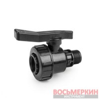 Кран для труб PE, GW3/4 , с наружной резьбой 3/4 , PN10, GW3/4 , с наружной резьбой 3/4 DSRA10VF34M34 Bradas